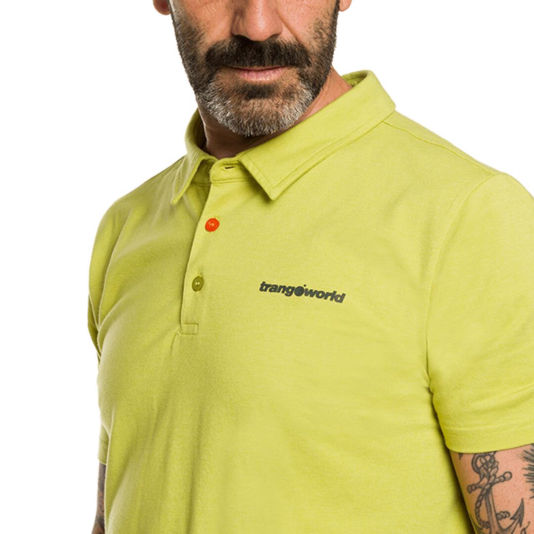 Polo manga corta para Hombre Trangoworld Finu Verde 5/7
