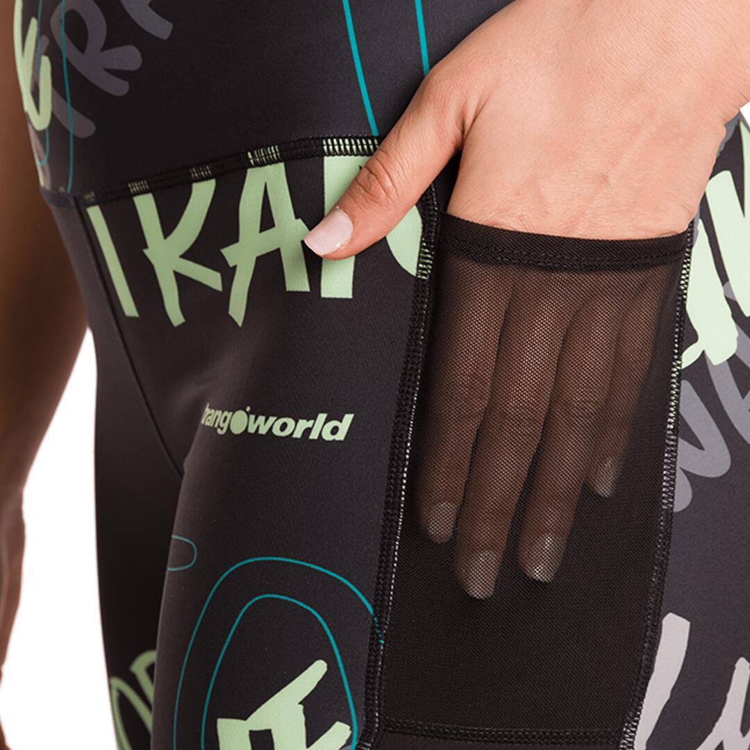 Mallas cortas de Trail Running para Mujer Trangoworld Berdun Negro/Negro 4/6