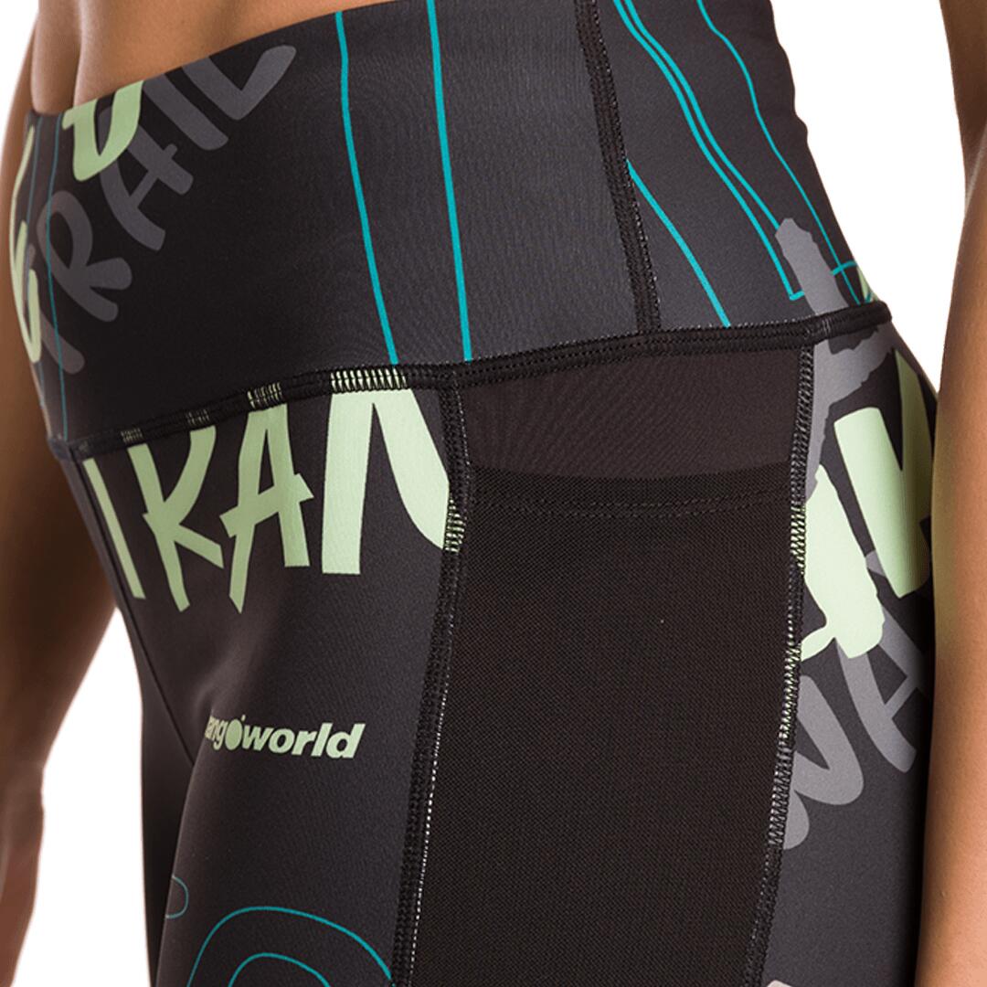 Mallas cortas de Trail Running para Mujer Trangoworld Berdun Negro/Negro 3/6