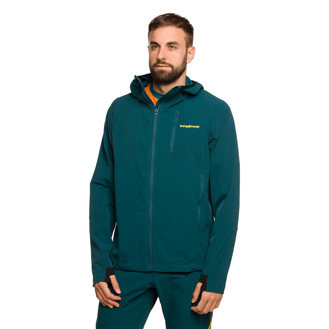 Softshell para Hombre Trangoworld Eighe Verde protección UV+30 3/7