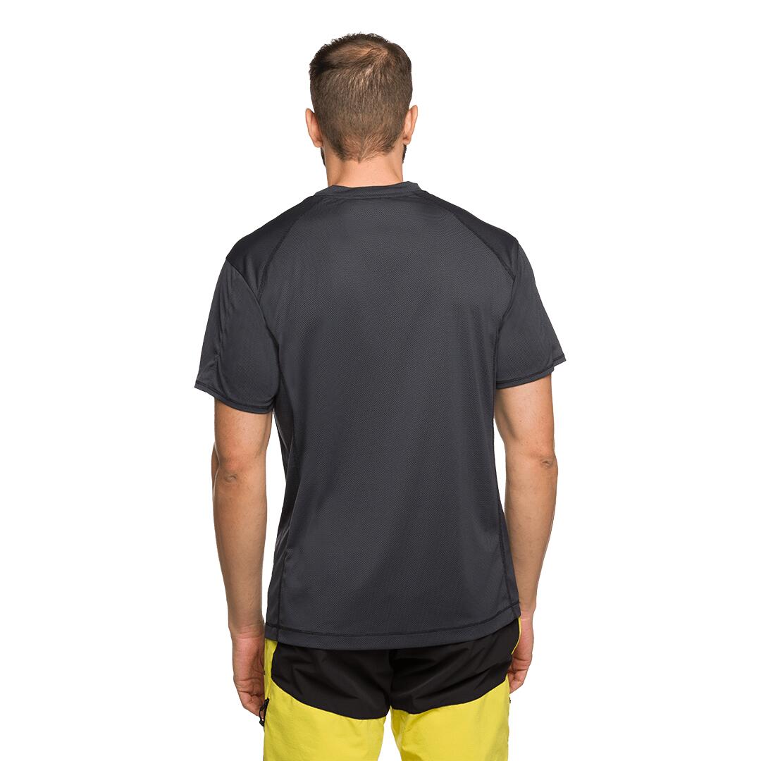 Camiseta para Hombre Trangoworld Ritsem Gris/Amarillo 4/6