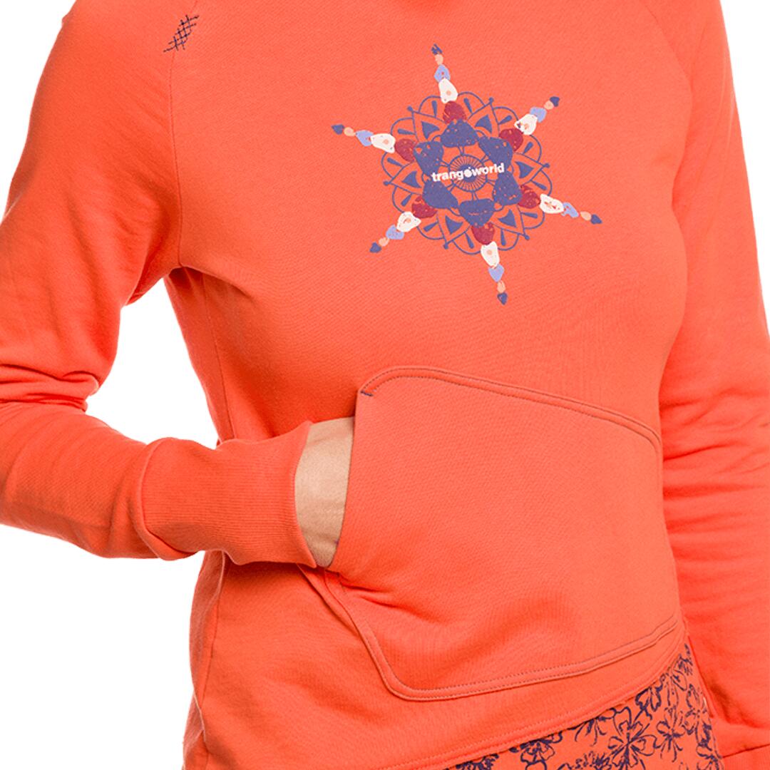 Sudadera para Mujer Trangoworld Bucegi Naranja 5/6