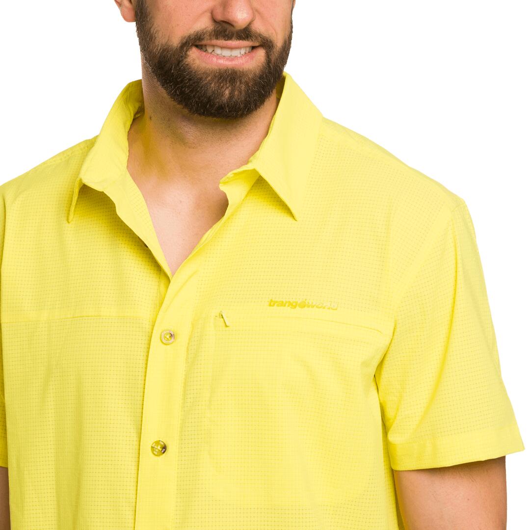Camisa mangas cortas para Hombre Trangoworld Esera vn Amarillo/Gris 5/6