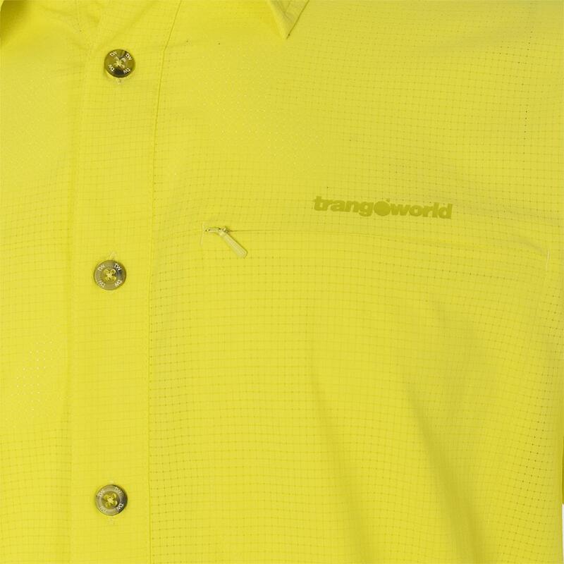 Camisa de manga corta para Hombre Trangoworld Esera vn Amarillo/Gris protección