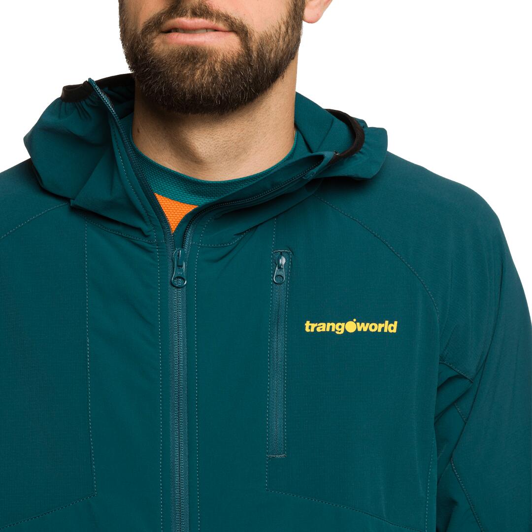Softshell para Hombre Trangoworld Eighe Verde protección UV+30 5/7