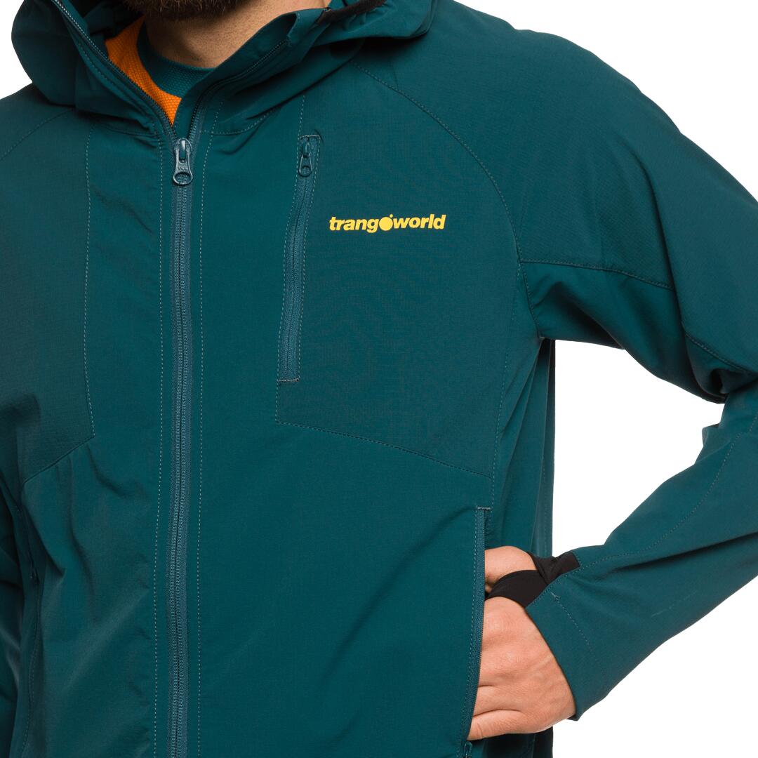 Softshell para Hombre Trangoworld Eighe Verde protección UV+30 4/7