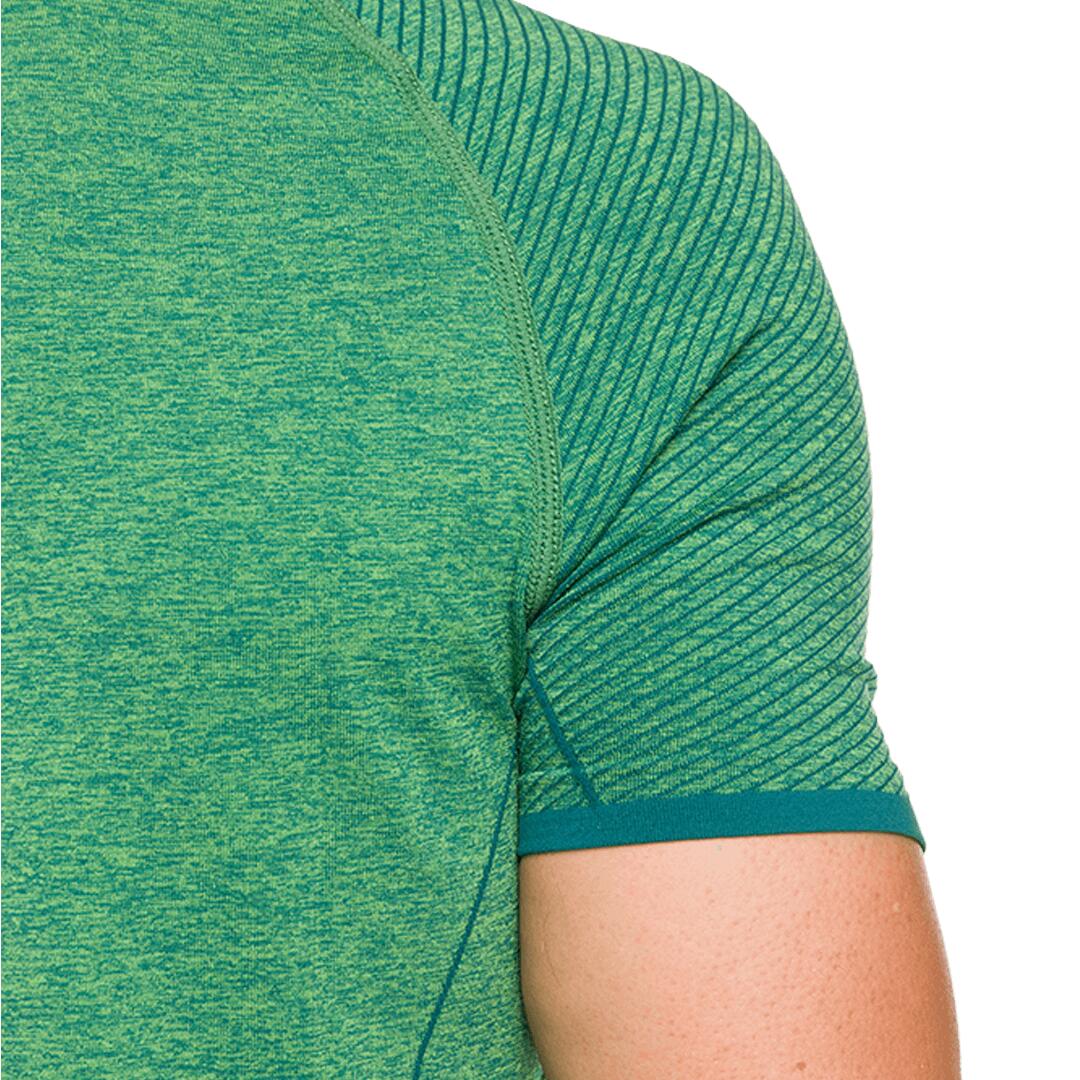 Camiseta de Trail Running para Hombre Trangoworld Cheust Verde/Azul 5/6