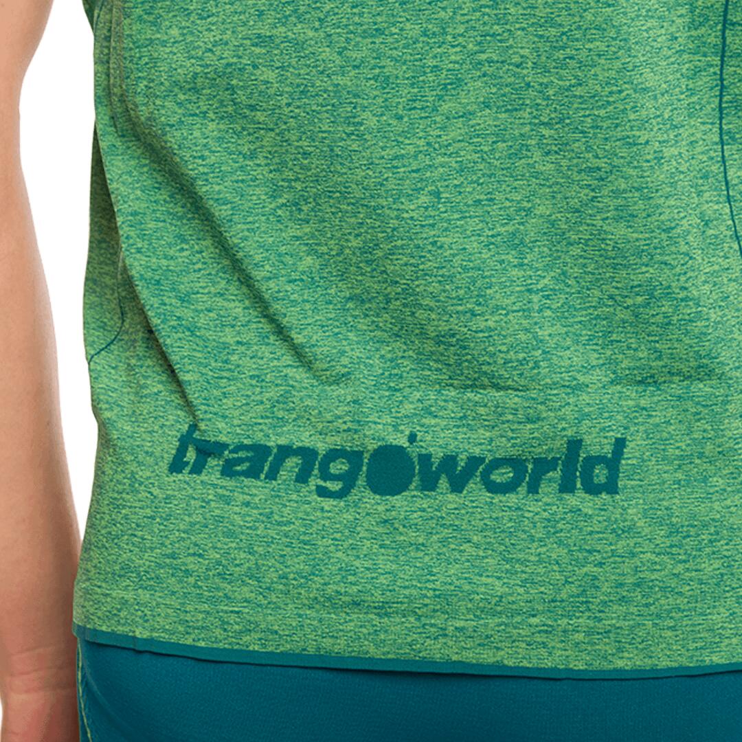 Camiseta de Trail Running para Hombre Trangoworld Cheust Verde/Azul 4/6