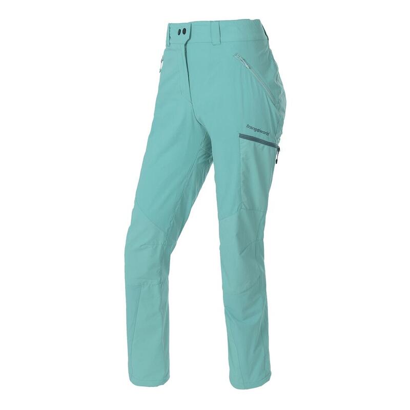 Pantalón para Mujer Trangoworld Malaren Azul/Azul/Verde protección UV+30