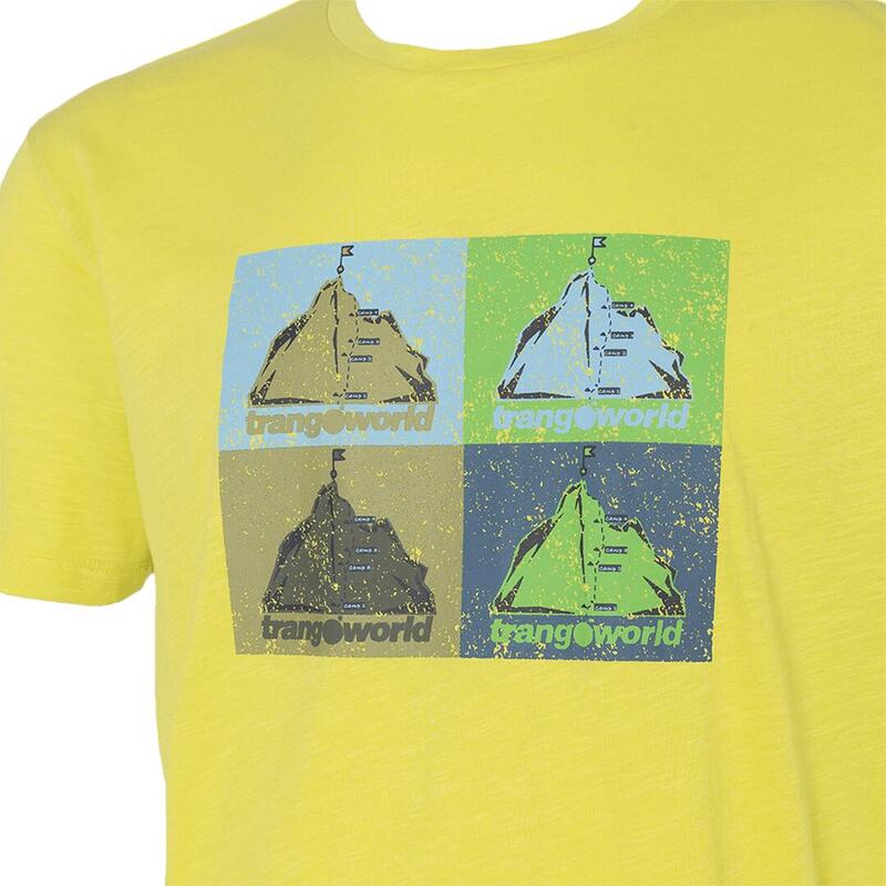 Camiseta para Hombre Trangoworld Nahanni Amarillo