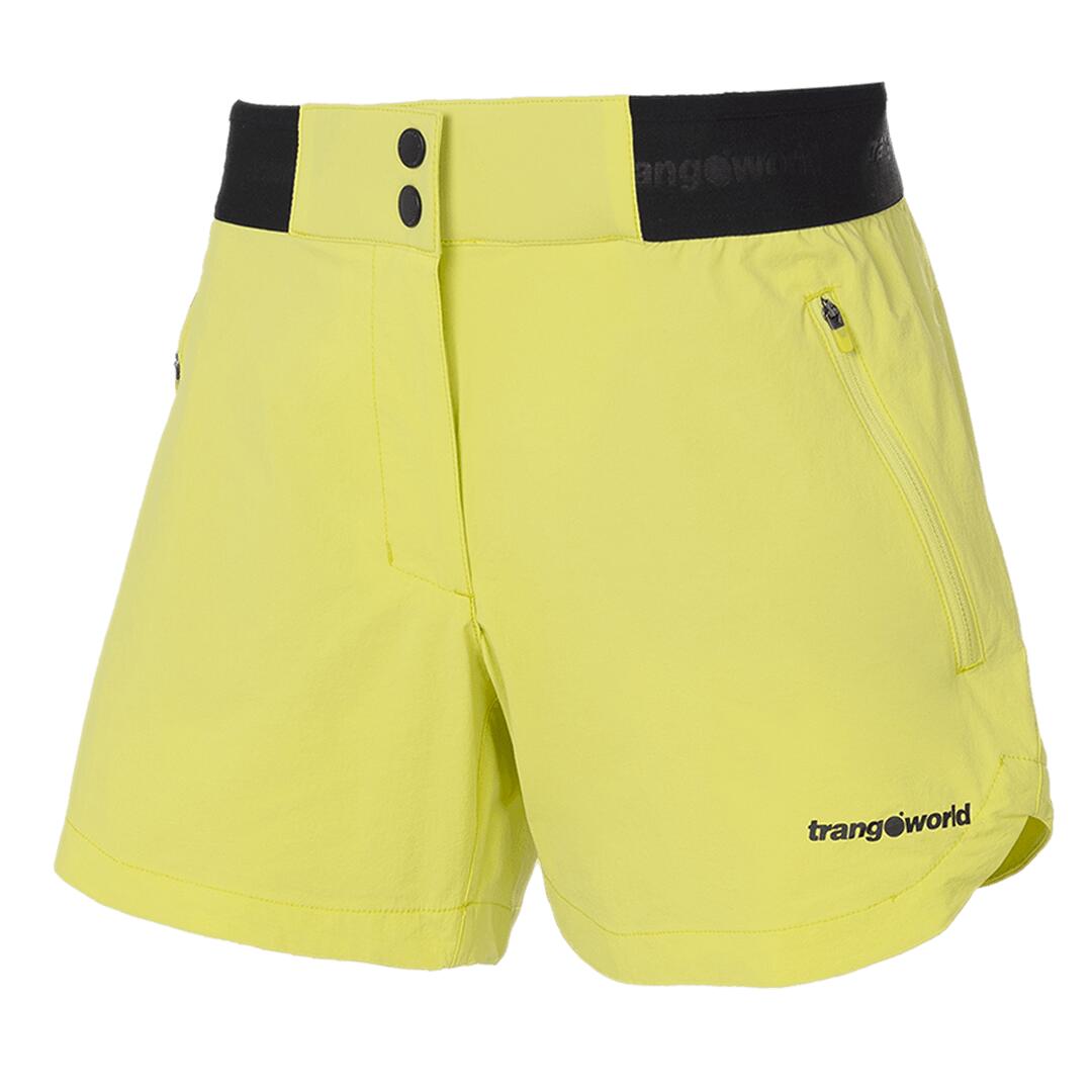 TRANGOWORLD Pantalones cortos para Mujer Trangoworld Stora Amarillo/Negro protección UV+30
