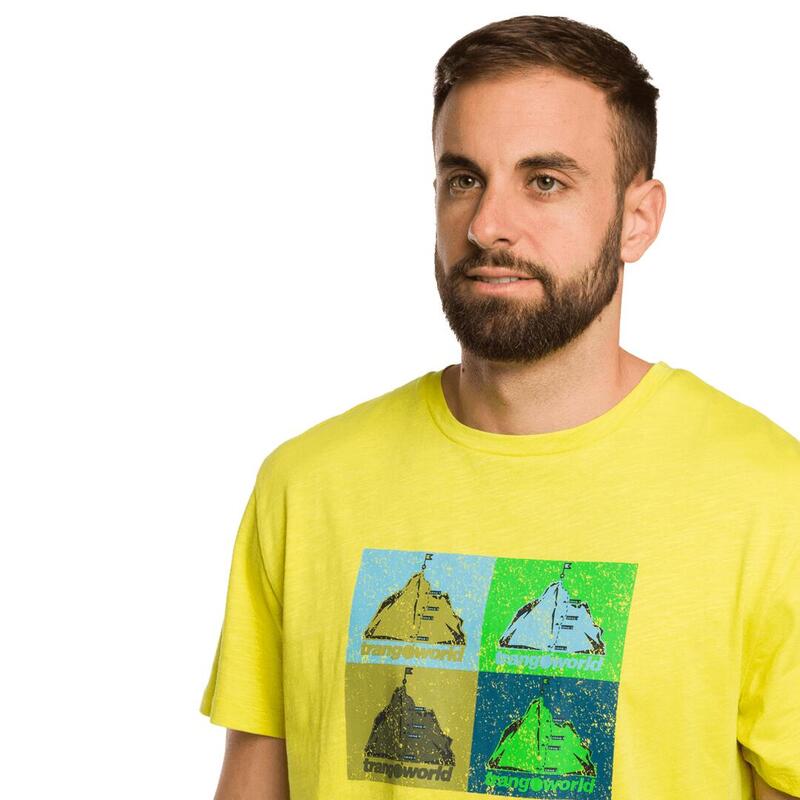 Camiseta para Hombre Trangoworld Nahanni Amarillo