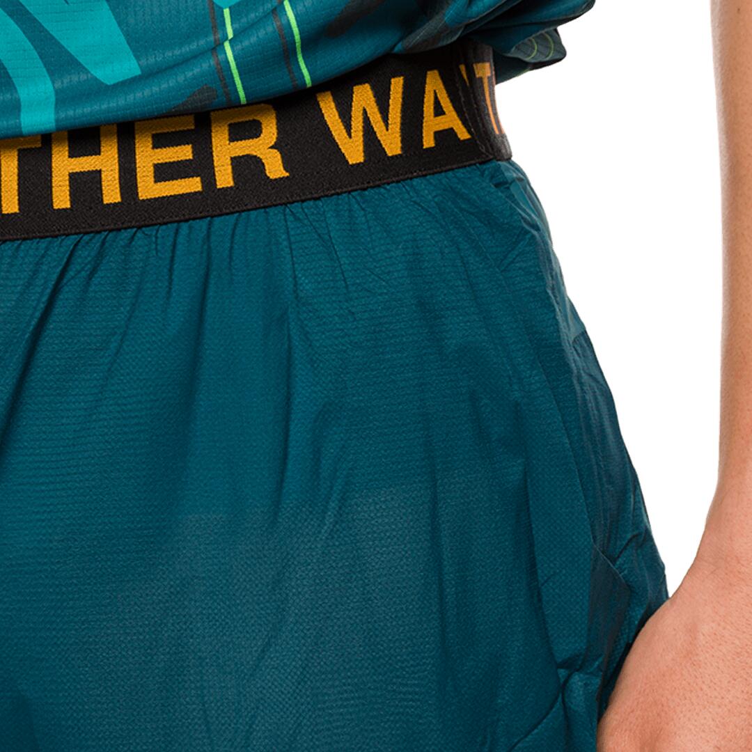 Pantalón de Trail Running Trangoworld Combal Azul/Negro Impermeable Transpirable 7/7
