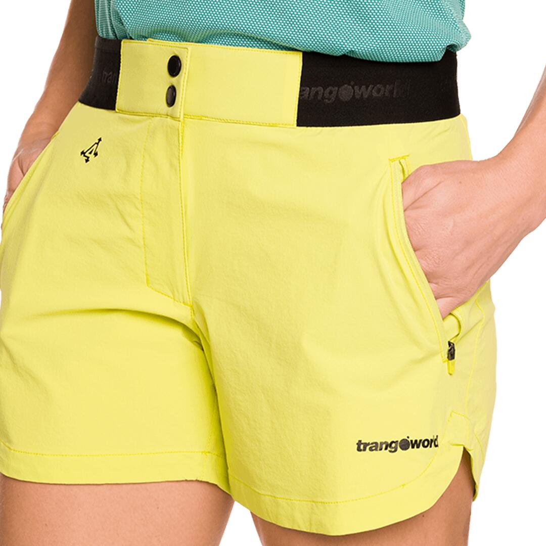 Pantalones cortos para Mujer Trangoworld Stora Amarillo/Negro 5/7