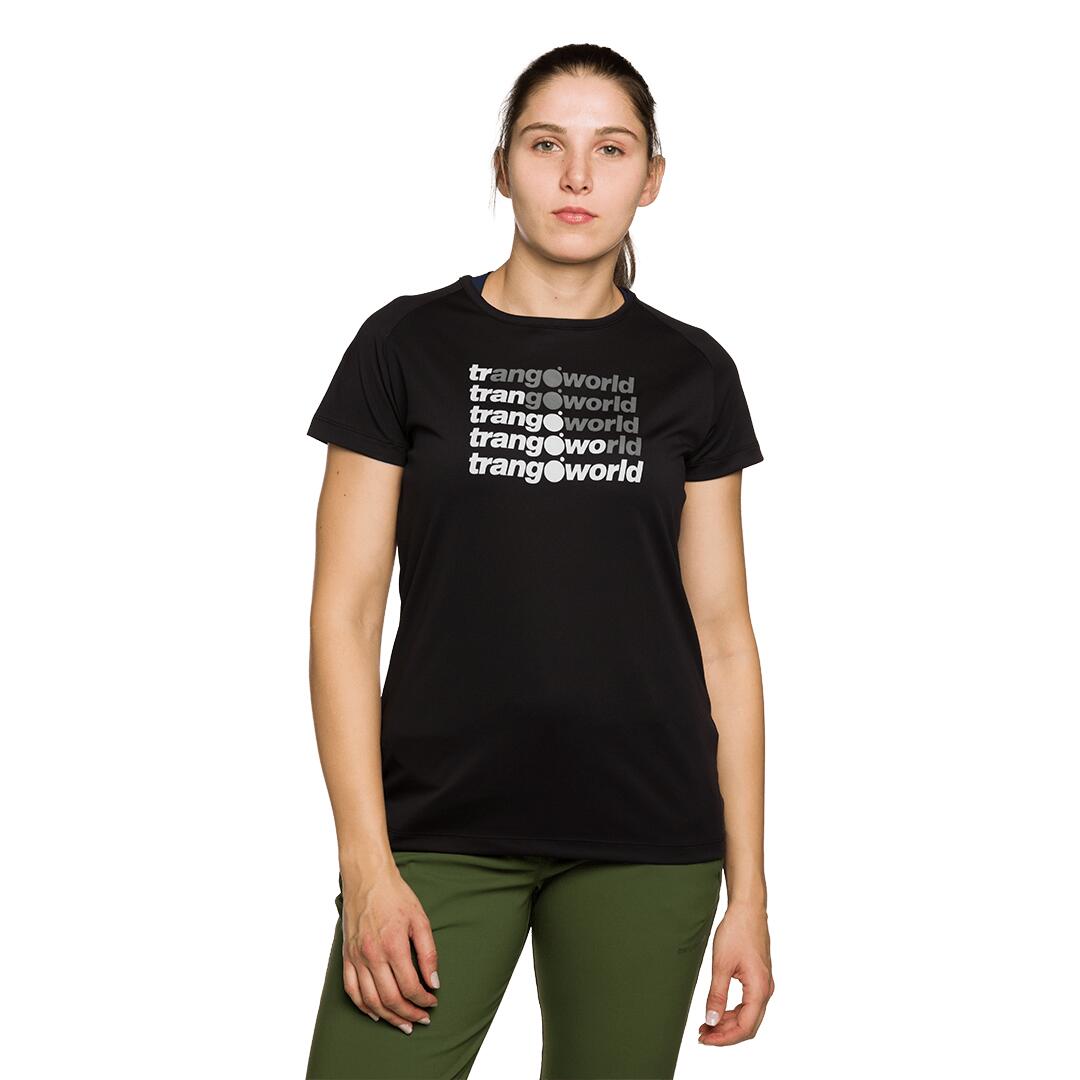Camiseta para Mujer Trangoworld Ohrid Negro 3/6