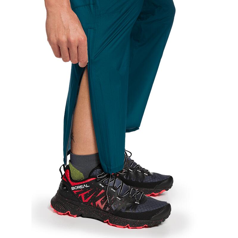 Pantalón de Trail Running Trangoworld Combal Azul/Negro Impermeable Transpirable