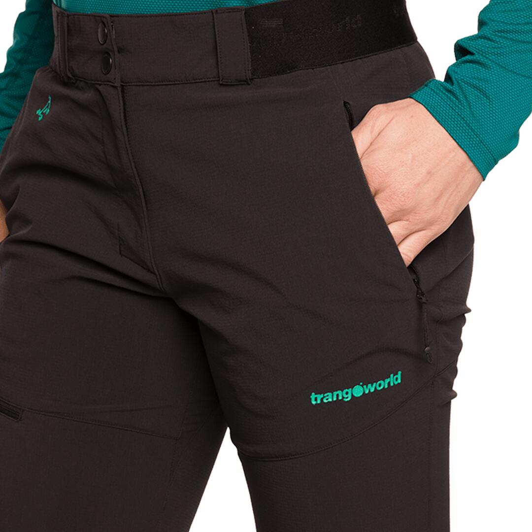 Pantalón para Mujer Trangoworld Balmaz Negro 5/7