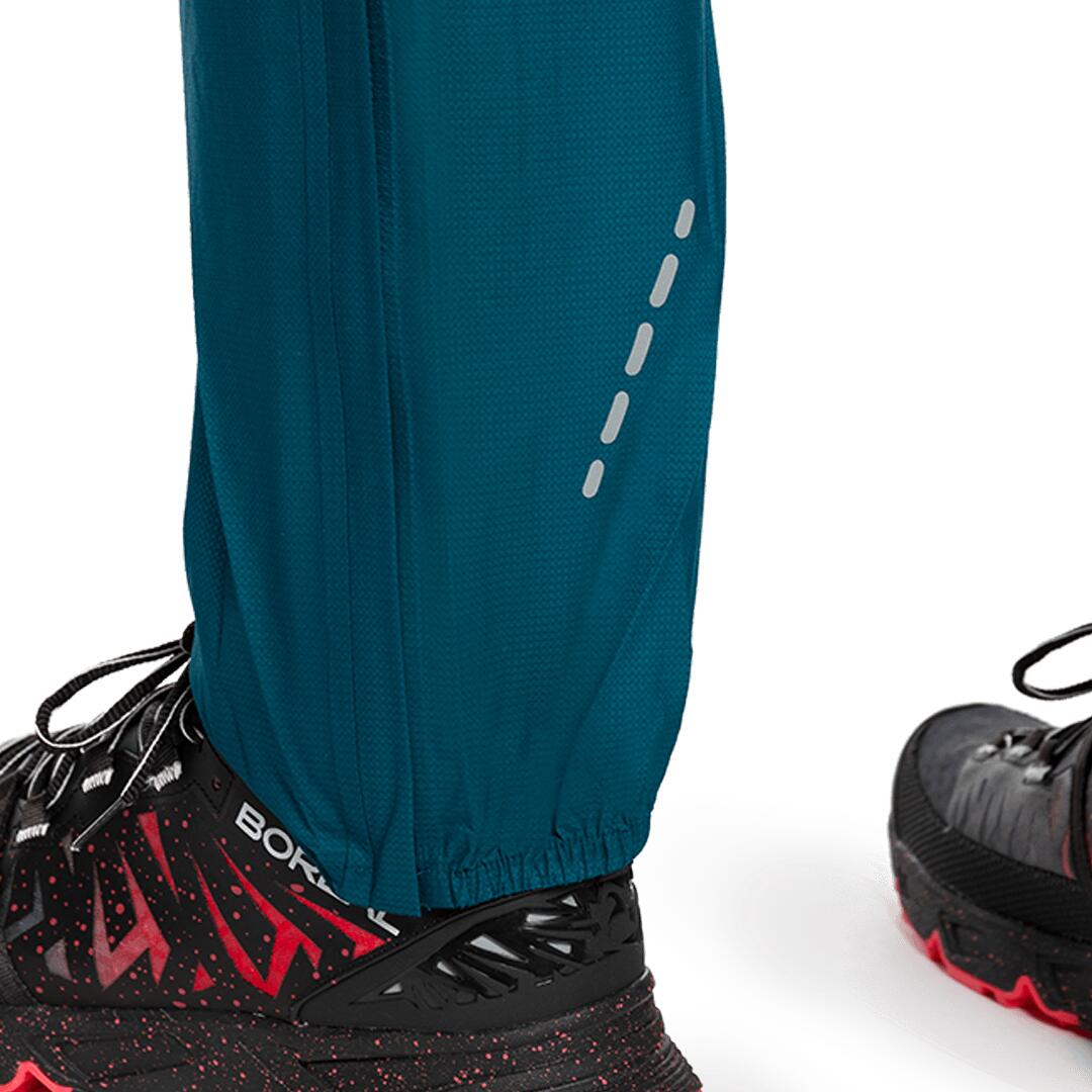 Pantalón de Trail Running Trangoworld Combal Azul/Negro Impermeable Transpirable 5/7