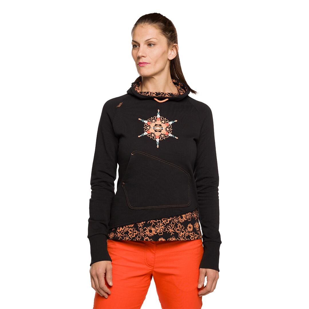 Sudadera para Mujer Trangoworld Bucegi Negro 3/7