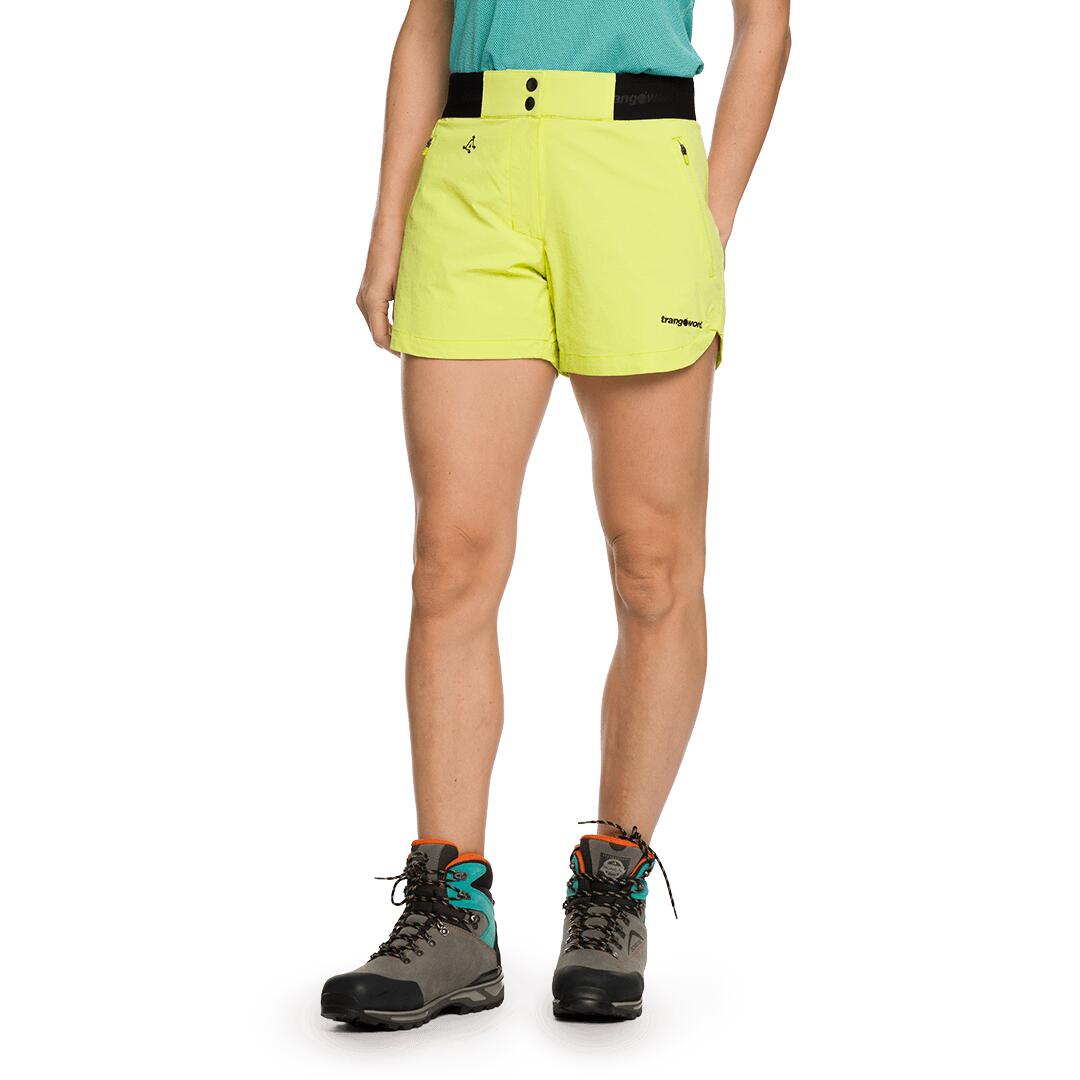 Pantalones cortos para Mujer Trangoworld Stora Amarillo/Negro 3/7