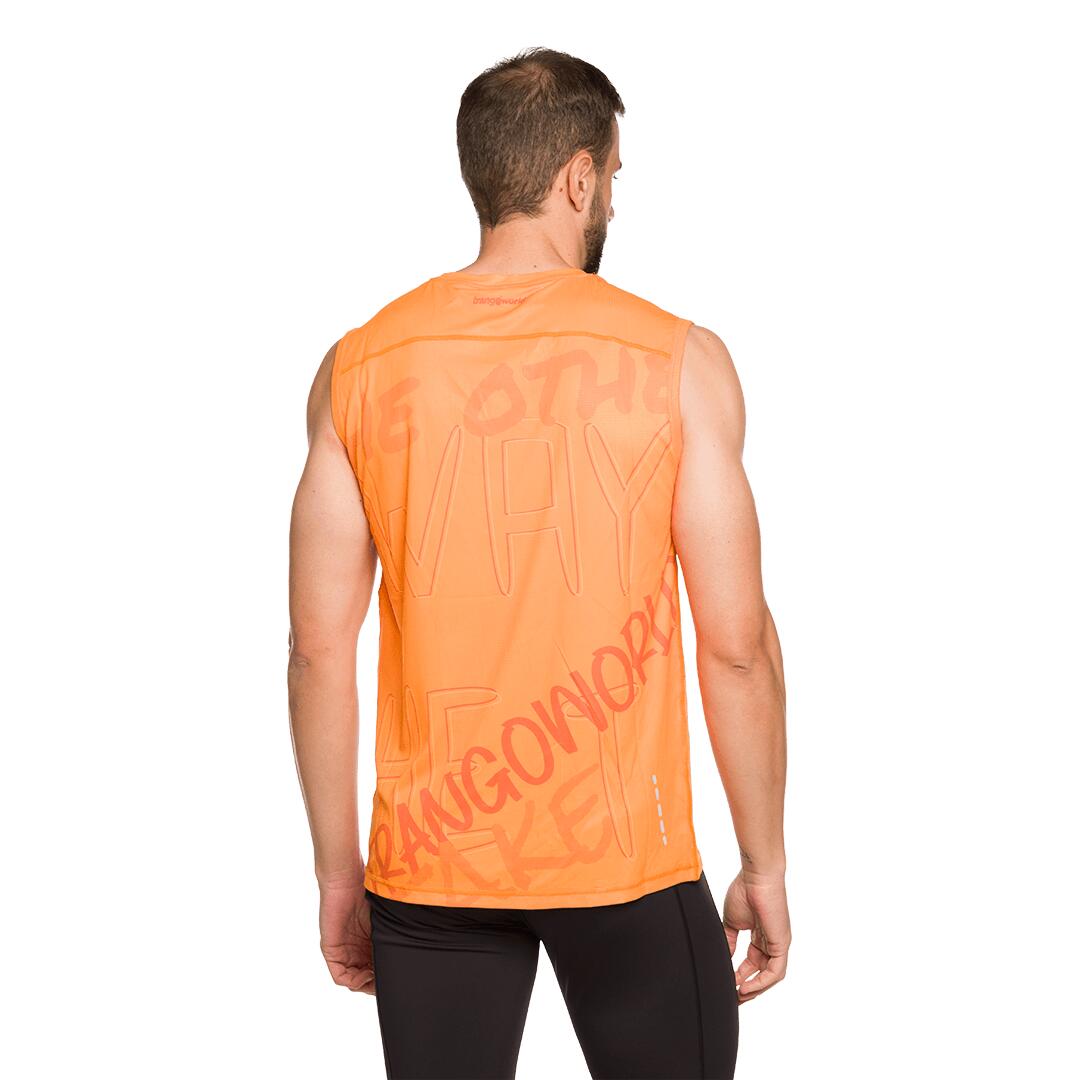 Camiseta de Trail Running para Hombre Trangoworld Champex Naranja 4/7