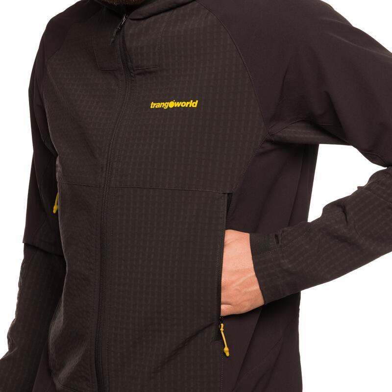 Chaqueta softshell para Hombre Trangoworld Chamar sf Negro