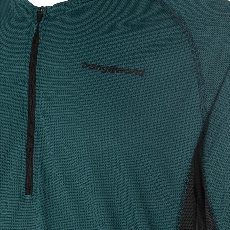 Camiseta manga larga para Hombre Trangoworld Robiel Verde/Gris