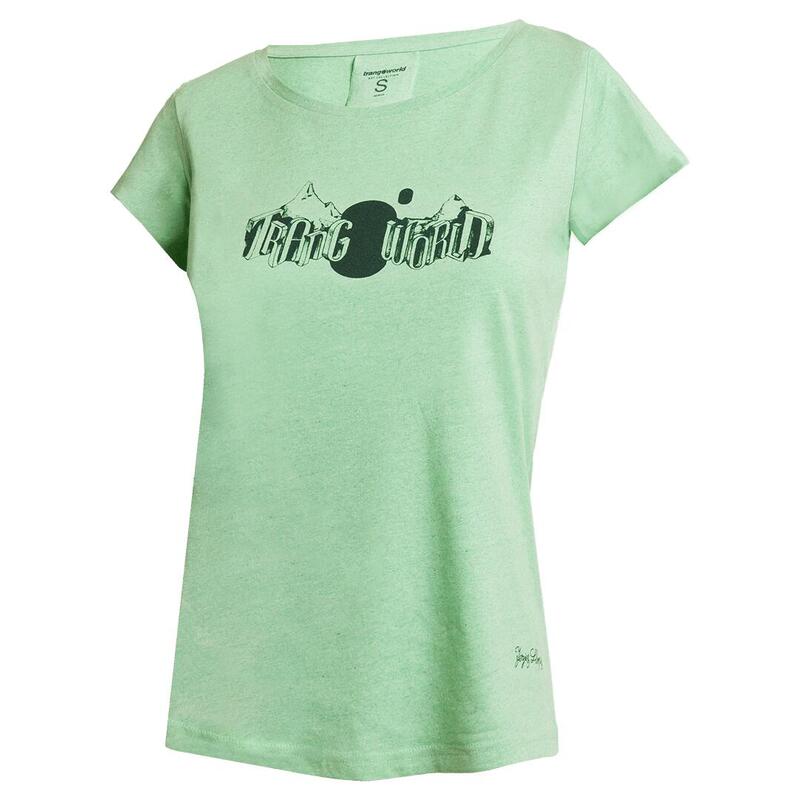 Camiseta de manga corta para Mujer Trangoworld Viento wm Verde