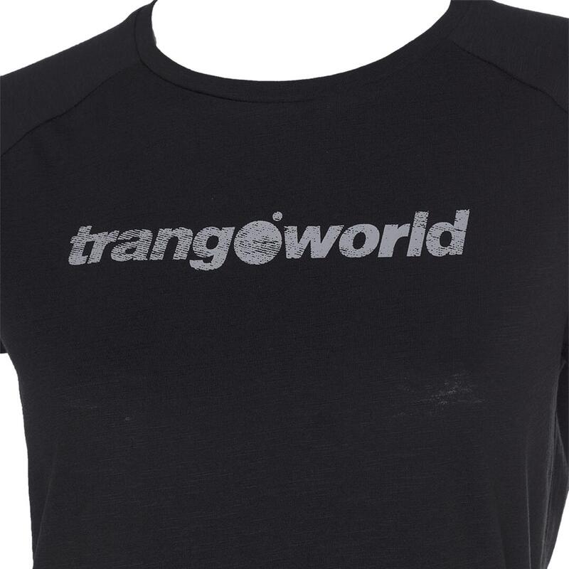 Camiseta de manga corta para Mujer Trangoworld Azagra th Negro/Gris