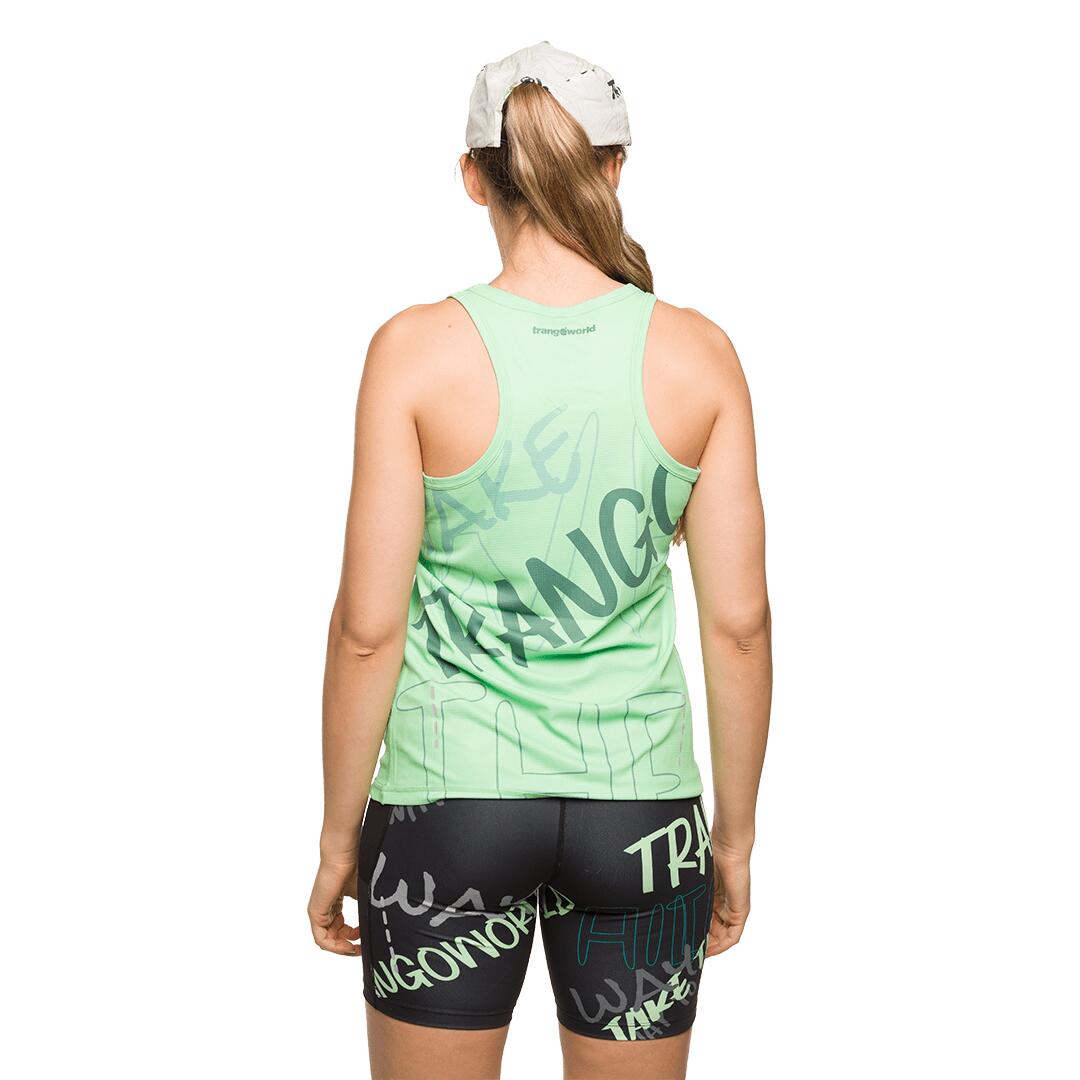 Camiseta de Trail Running para Mujer Trangoworld Senz Verde 4/6