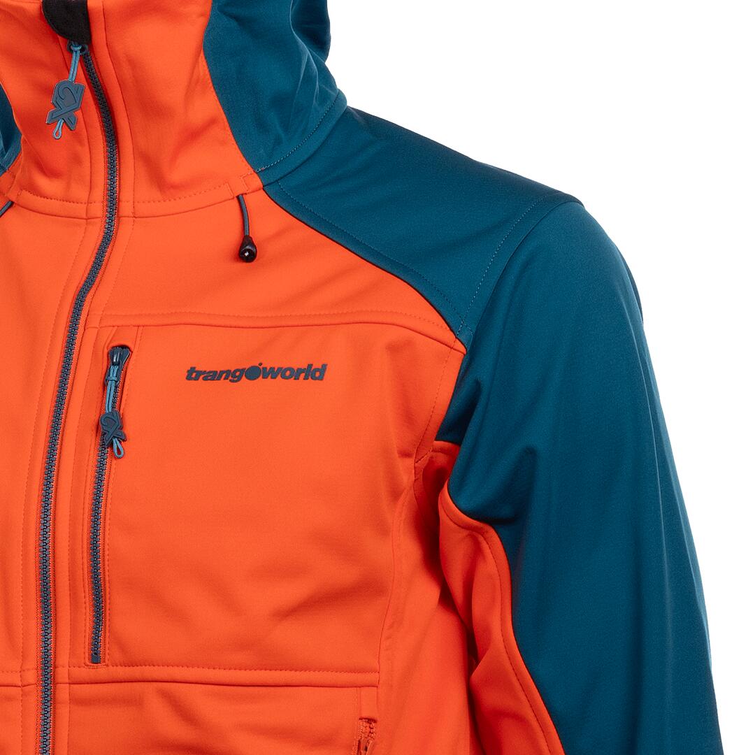 Softshell para Hombre Trangoworld Trx2 soft pro dr Naranja/Negro/Azul 2/7