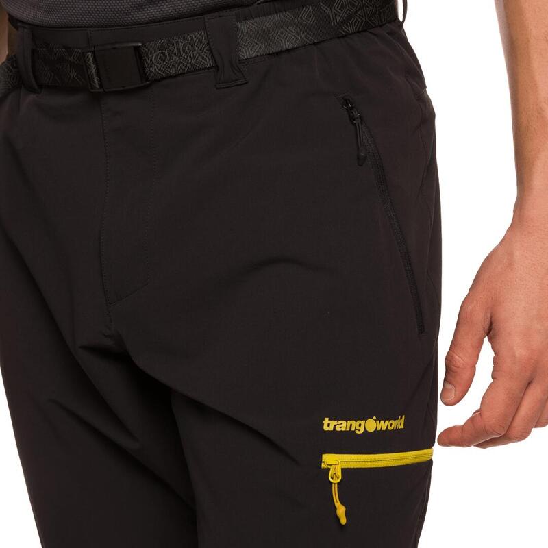 Pantalón para Hombre Trangoworld Altai sf Negro/Amarillo protección UV+30