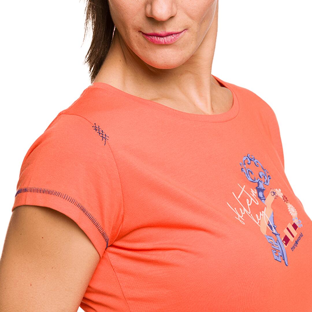 Camiseta para Mujer Trangoworld Keys Naranja 6/6