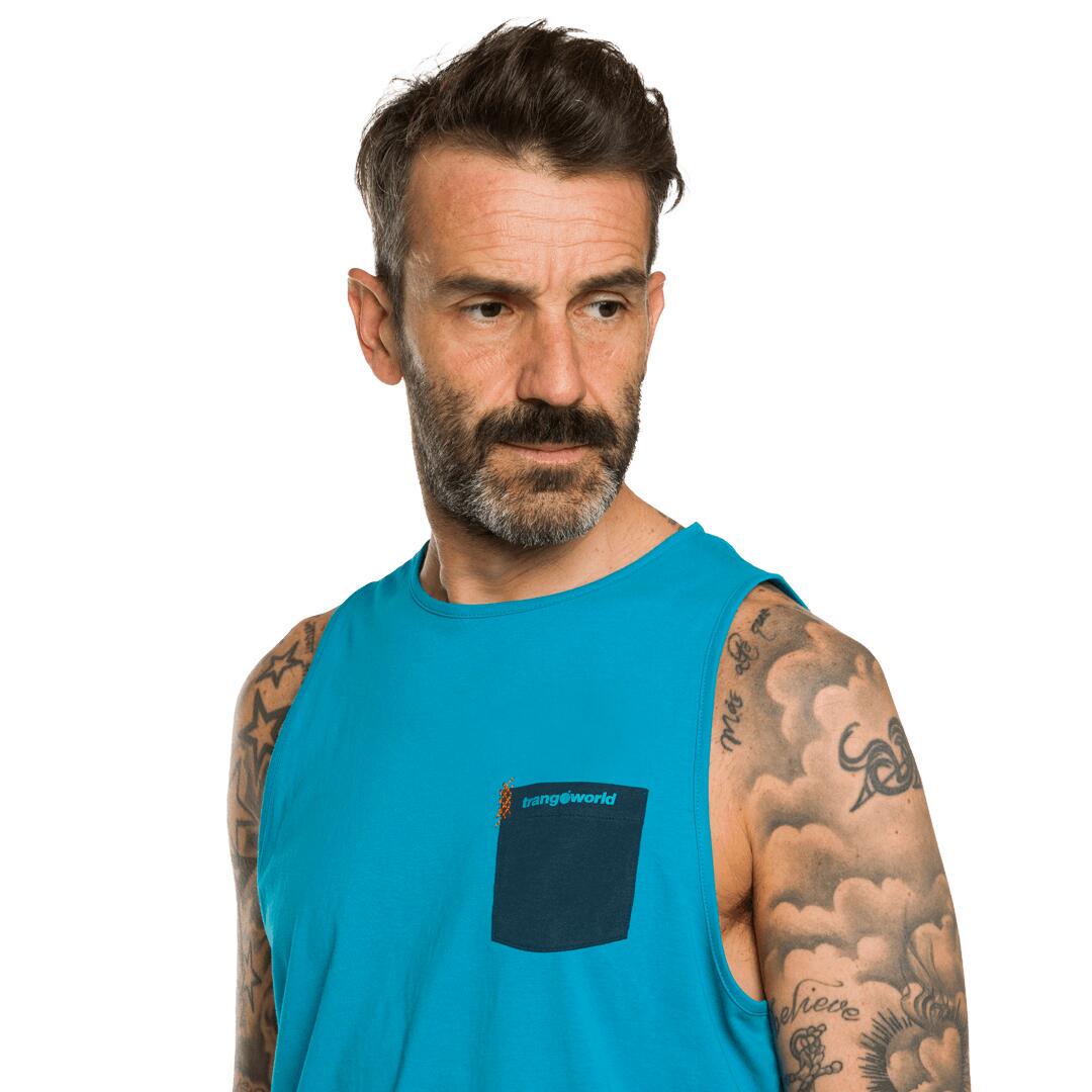 Camiseta para Hombre Trangoworld Anse Azul/Azul 5/5