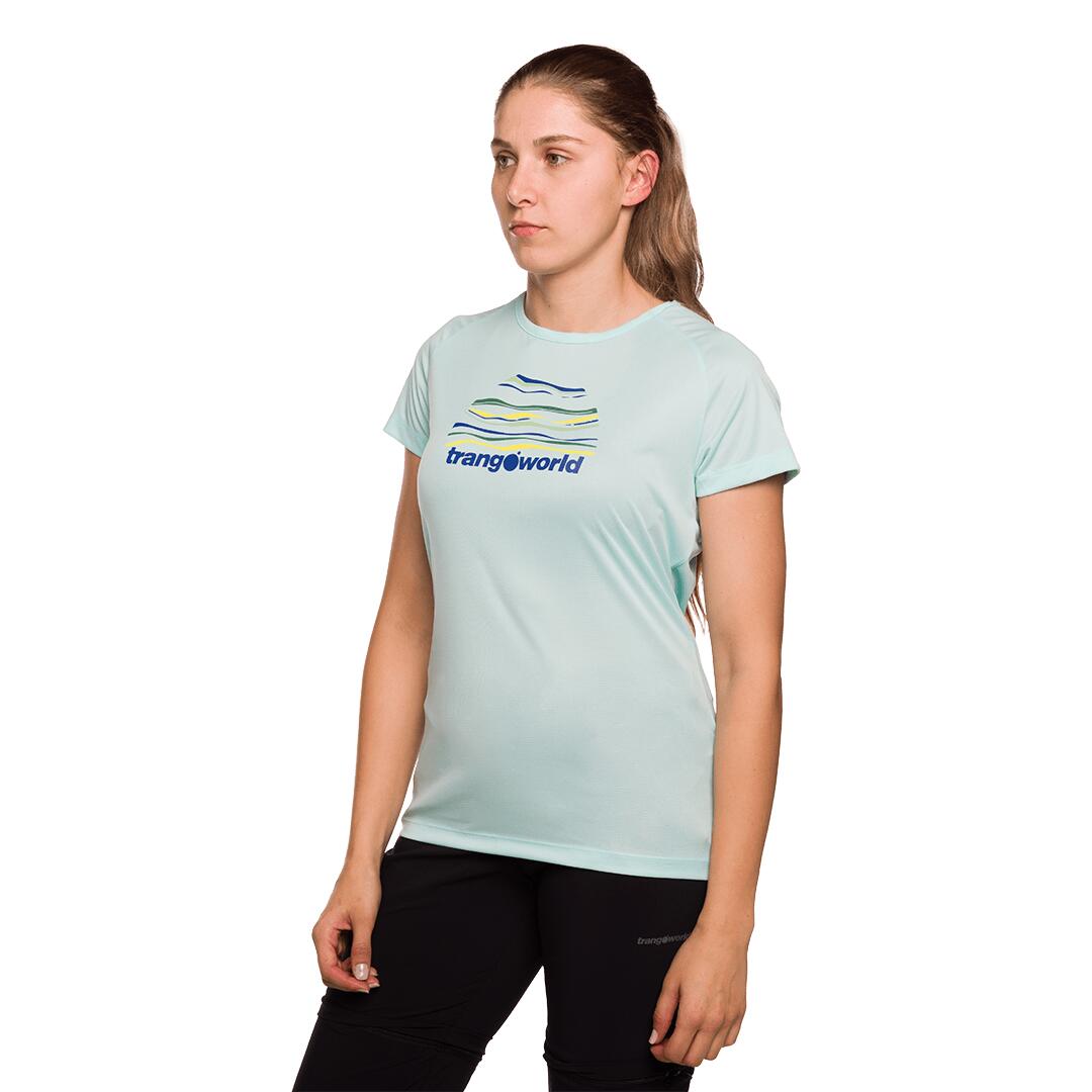 Camiseta para Mujer Trangoworld Sihl Azul protección UV+30 3/5