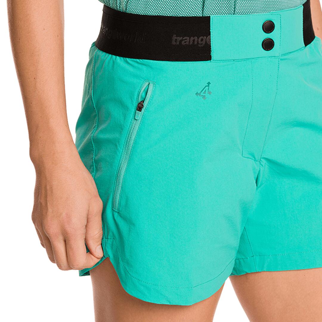 Pantalones cortos para Mujer Trangoworld Stora Azul/Verde 6/7