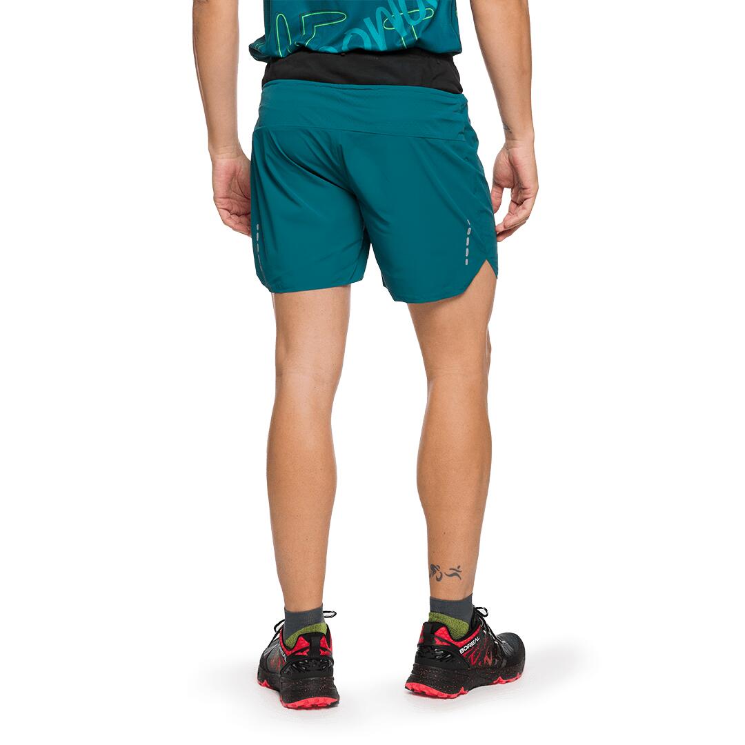 Pantalones cortos de Trail Running para Hombre Trangoworld Grotte Azul/Naranja 4/7