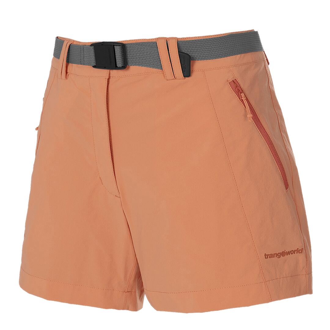 TRANGOWORLD Pantalones cortos para Mujer Trangoworld Gorner Naranja/Gris protección UV+50