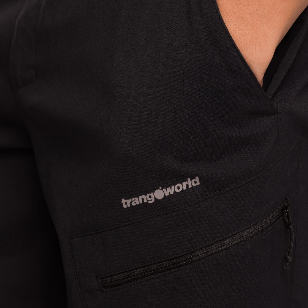 Bermuda para Hombre Trangoworld Laruns sf Negro protección UV+50 7/7