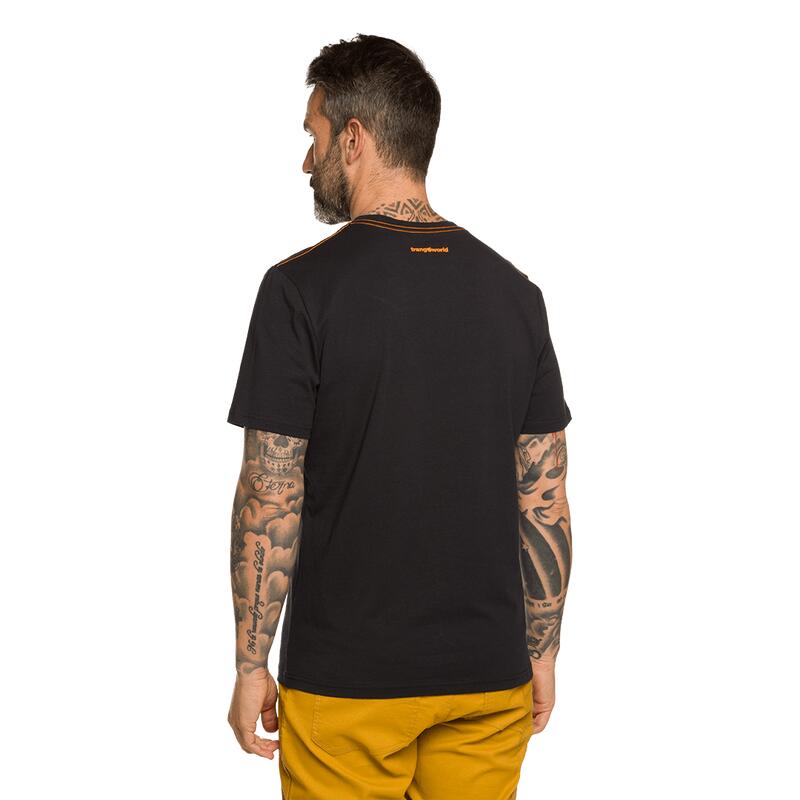 Camiseta de manga corta para Hombre Trangoworld Excelsior Negro