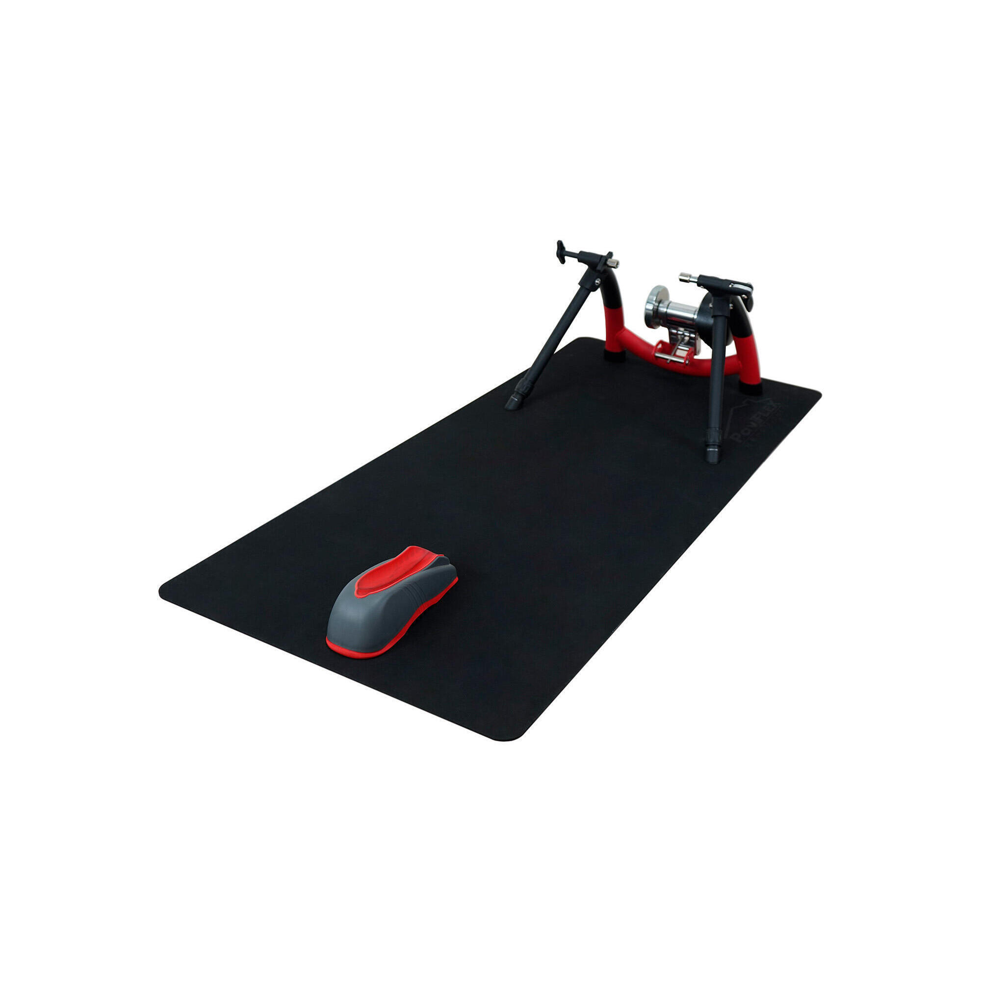 Cycling mat. Esterilla para rodillo diseñada para rodar horas en casa 3/5