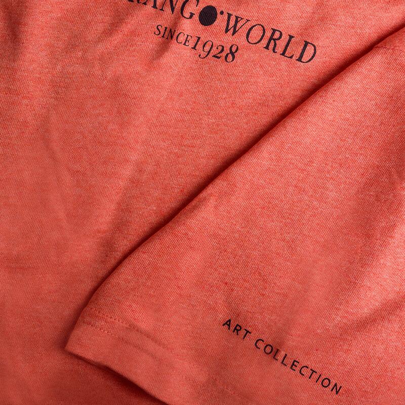 Camiseta de manga corta para Hombre Trangoworld Nubes Naranja