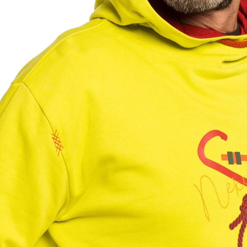 Sudadera para Hombre Trangoworld Nexus Amarillo/Rojo