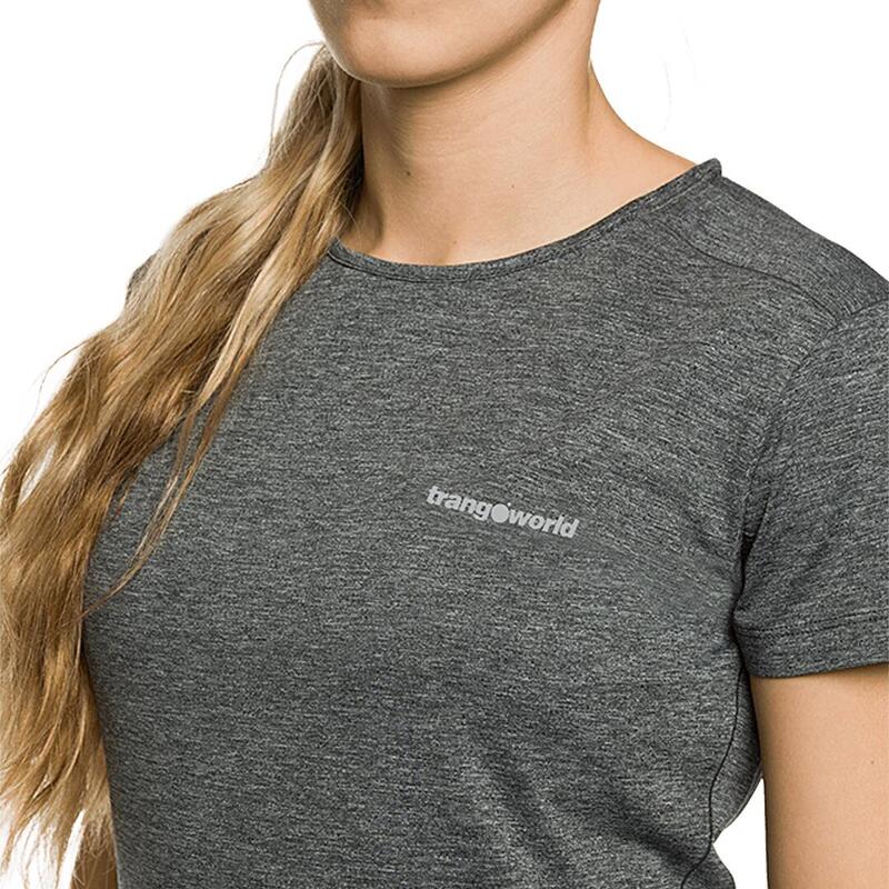 Camiseta para Mujer Trangoworld Rjavina Gris protección UV+30