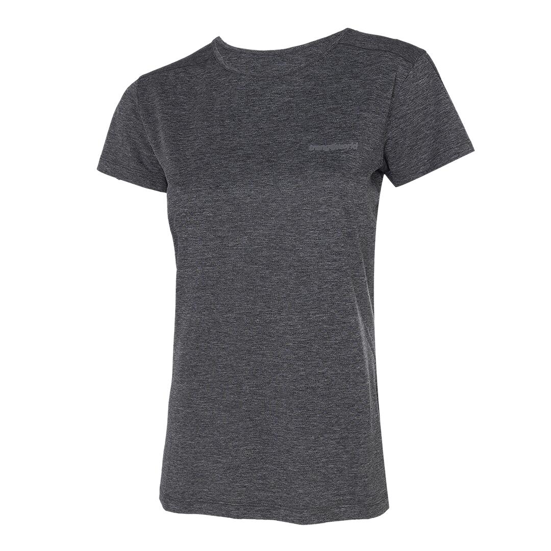 TRANGOWORLD Camiseta para Mujer Trangoworld Rjavina Gris protección UV+30