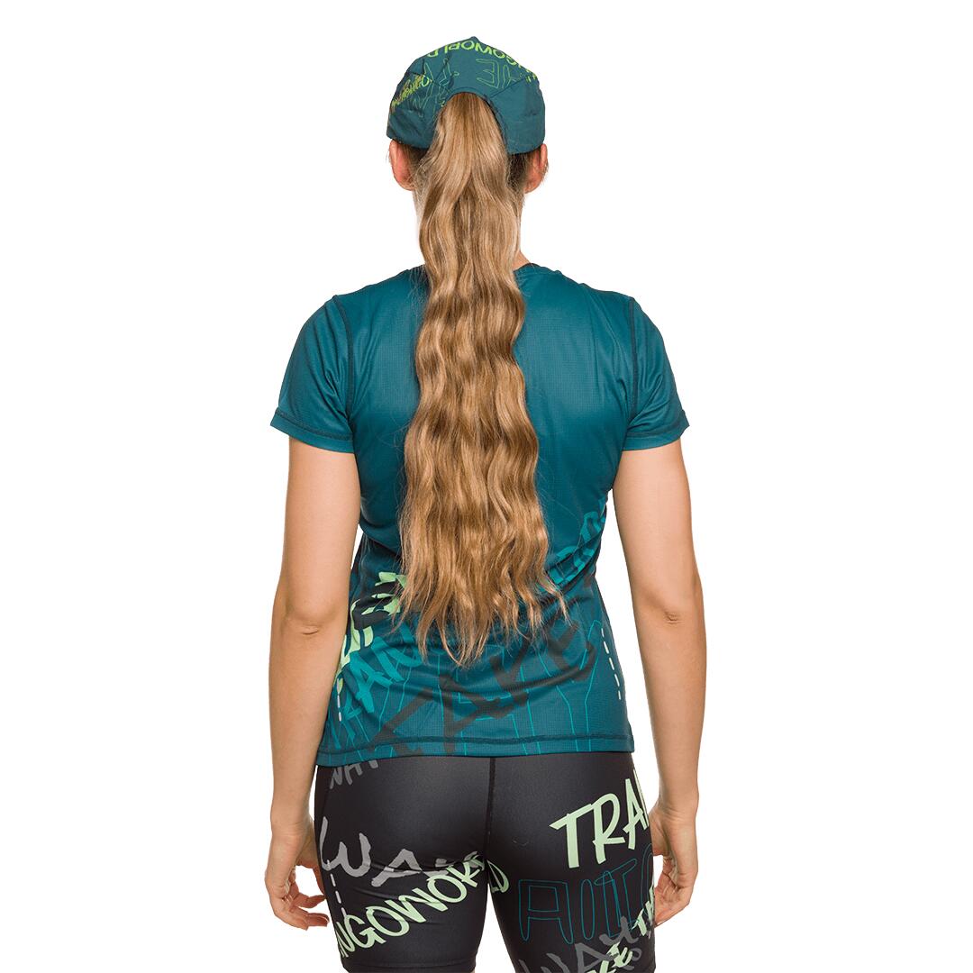 Camiseta de Trail Running para Mujer Trangoworld Laurel Azul 4/7