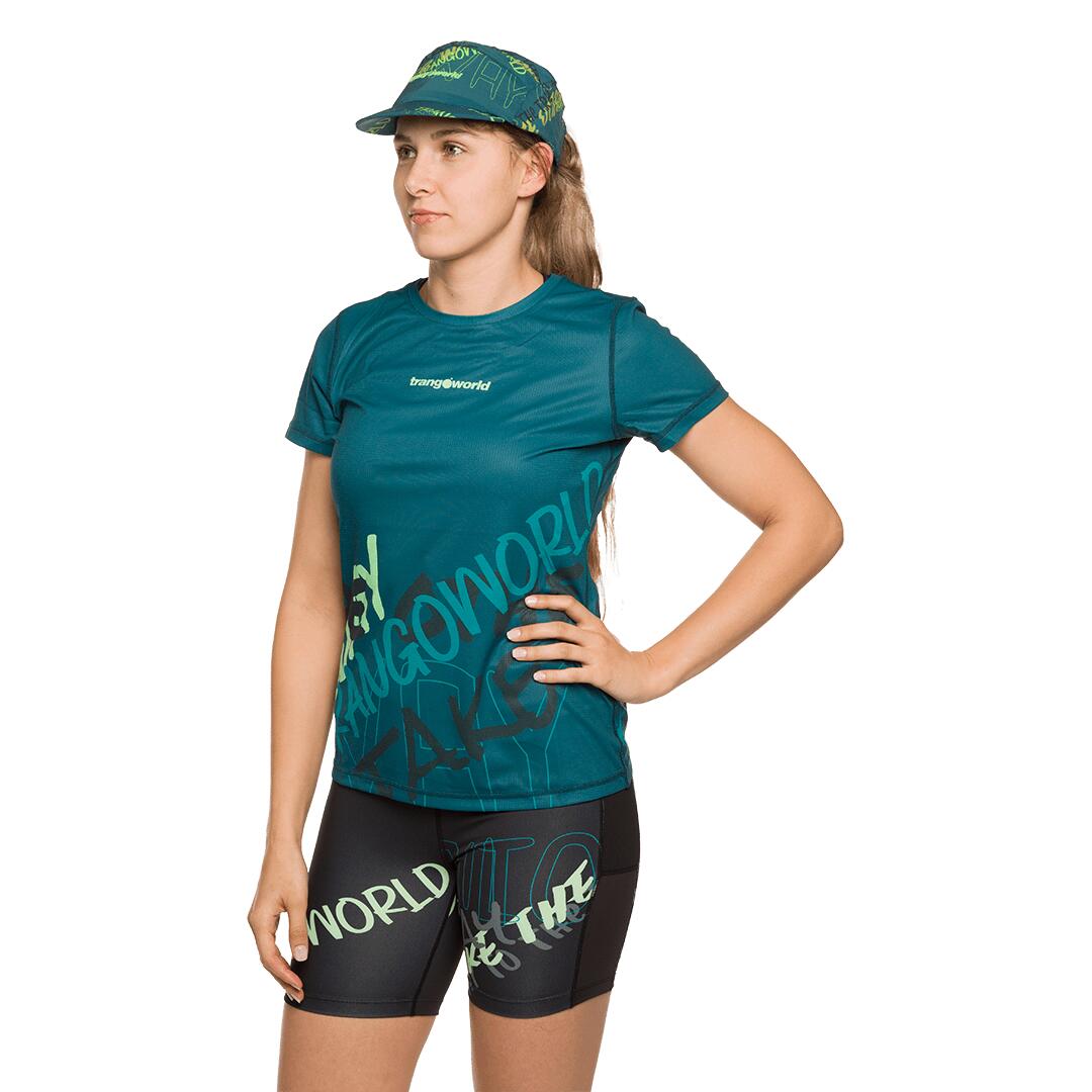 Camiseta de Trail Running para Mujer Trangoworld Laurel Azul 3/7