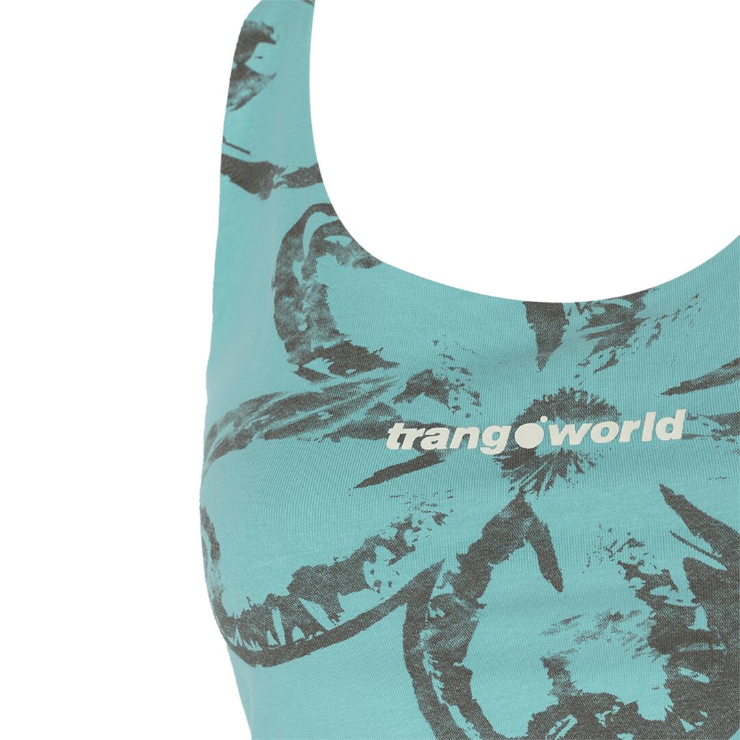 Camiseta sin mangas para Mujer Trangoworld Noosa Azul 2/6