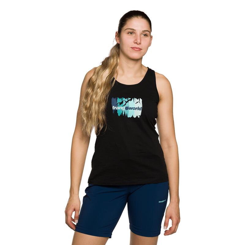 Camiseta para Mujer Trangoworld Kisale Negro