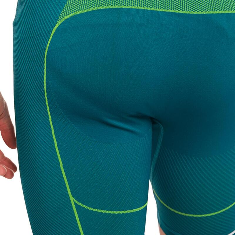 Pantalones cortos de Trail Running para Hombre Trangoworld Omex Azul/Verde